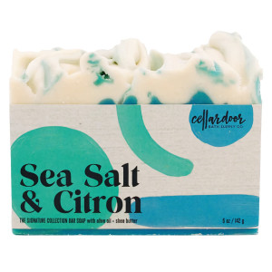 Jabón natural y vegano Sea Salt & Citron  de Cellar Door Bath Supply Co