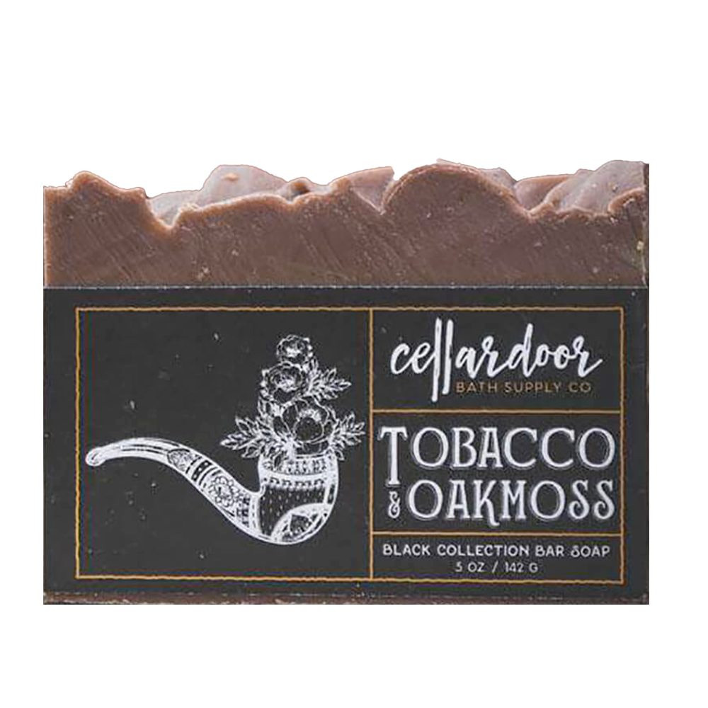 Jabón natural y vegano Tobacco + Oakmoss de Cellar Door Bath Supply Co